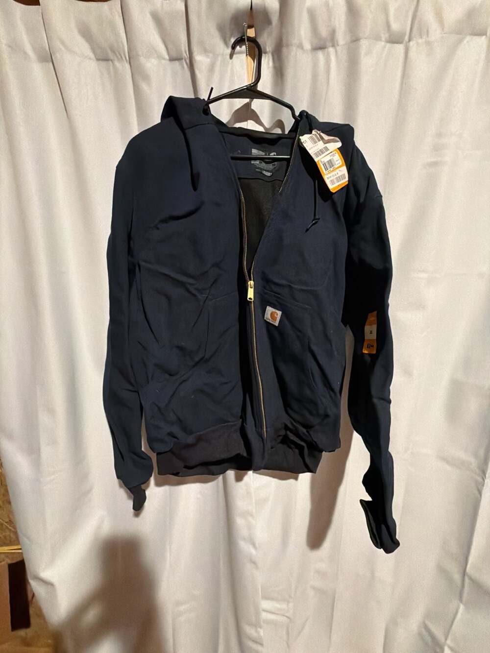 Carhartt J131 Navy Blue Thermal-Lined Duck Active Jacket